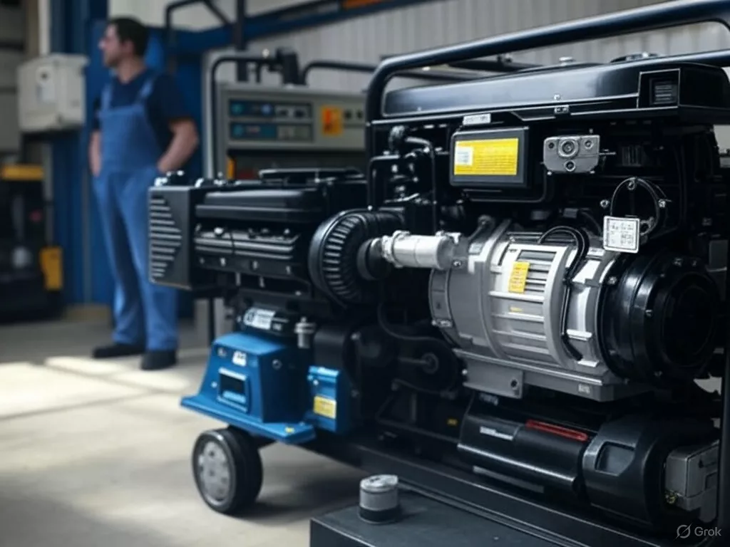 Wichtige Teile eines Dieselgenerators